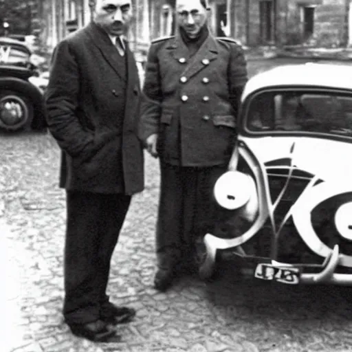 Image similar to Mr Bean hangs out with Hitler, 1939