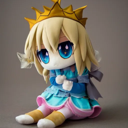 Prompt: cute fumo plush of the runaway princess who wants to see the world