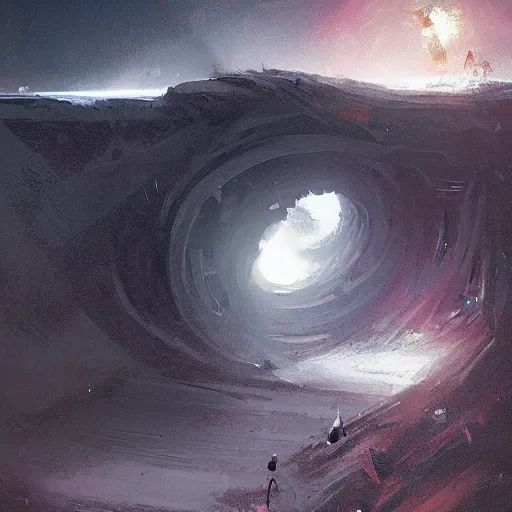 Prompt: black hole by greg rutkowski