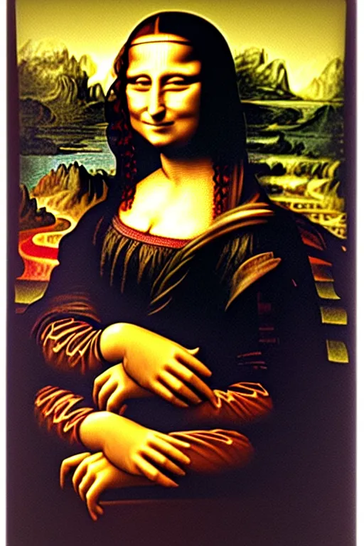 Image similar to mona lisa frank zappa