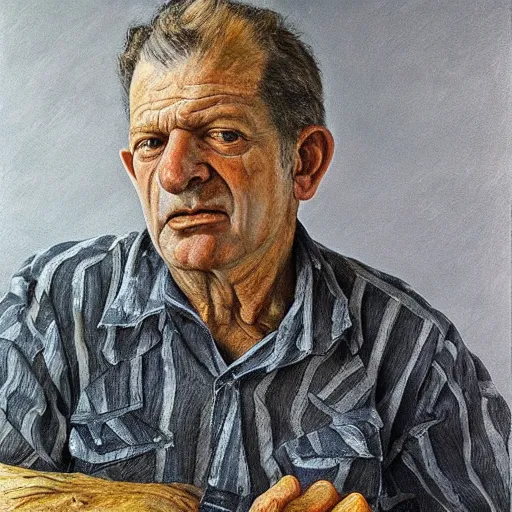 Prompt: high quality high detail painting by lucian freud, hd, gustavo santaolalla