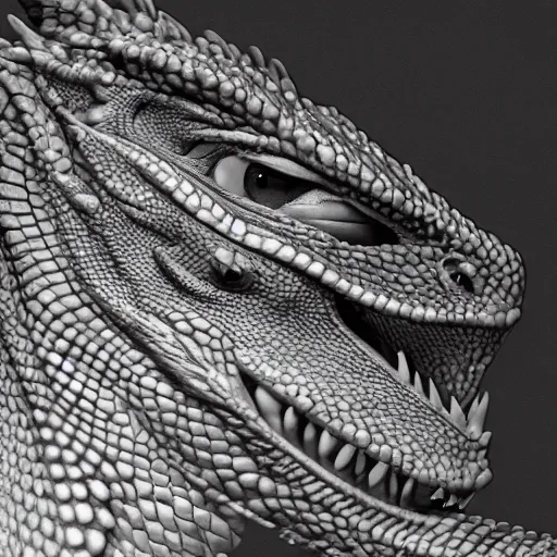 Image similar to dragon lizards close up, higly detailed, 8 k, photorealistic, art concept, artstation, sharp focus