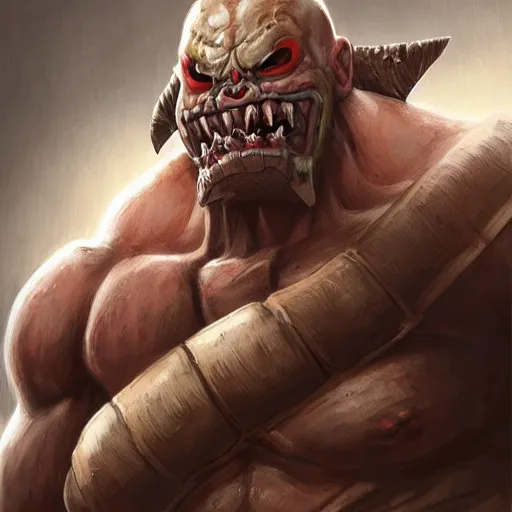 Prompt: travis willingham as grog strongjaw, portrait, highly detailed, headshot, digital painting, trending on artstation, concept art, sharp focus, illustration, art by artgerm and greg rutkowski and magali villeneuve