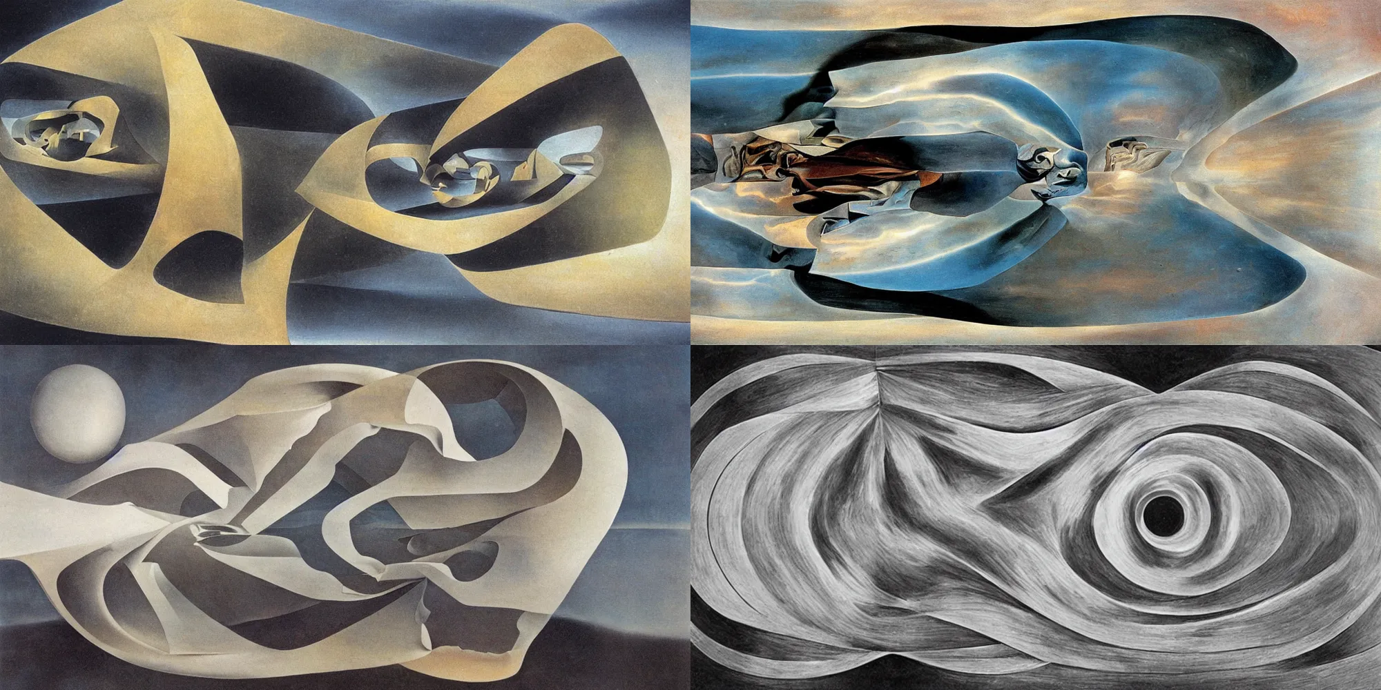 Prompt: folded universe by Dali