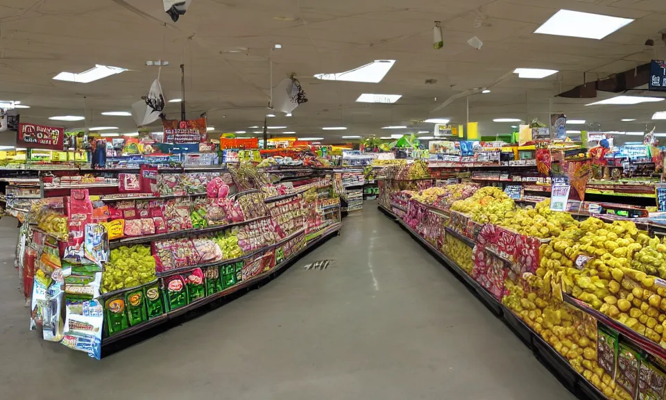 Image similar to interior shot of a super market