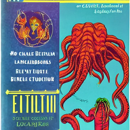 Image similar to Educational book about Cthulhu