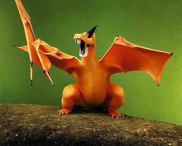 Image similar to portrait photograph of charizard, by frans lanting, sharp focus