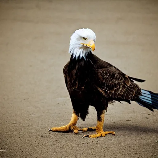 Image similar to donald trump crossed with an eagle award winning photograph