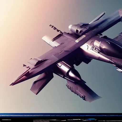 Image similar to cyberpunk concept inspired military jet, futuristic look, highly detailed body, very expensive, photorealistic camera shot, bright studio setting, studio lighting, crisp quality and light reflections, unreal engine 5 quality render, artstation