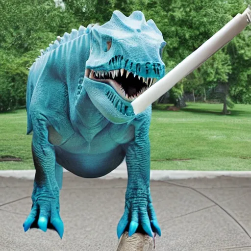 Prompt: photo hybrid of between a dinosaur and a swiffer, cosplay, ultra detailed, 3 2 k, coupon.