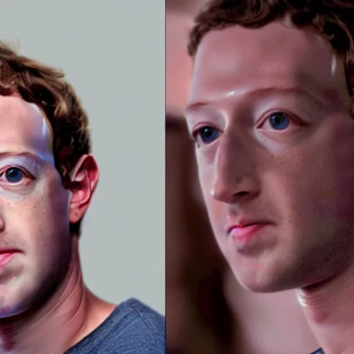 Image similar to mark zuckerberg deep fake on ariana grande