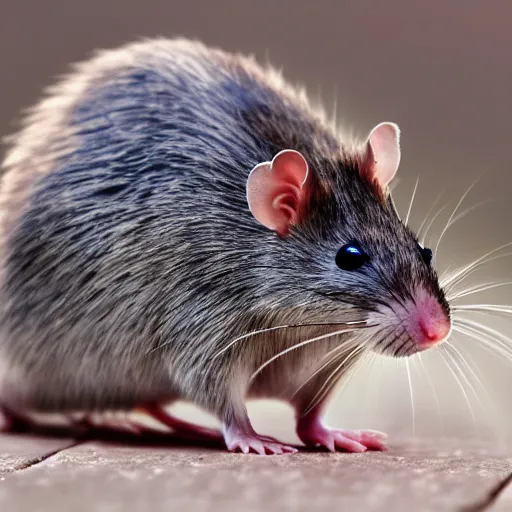 Image similar to portrait of a rat with swag, ultra hd, ultra realistic