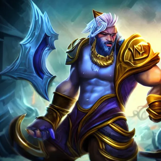 Prompt: jax from league of legends