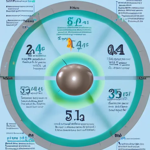 Prompt: an infographic of the hydrogen atom