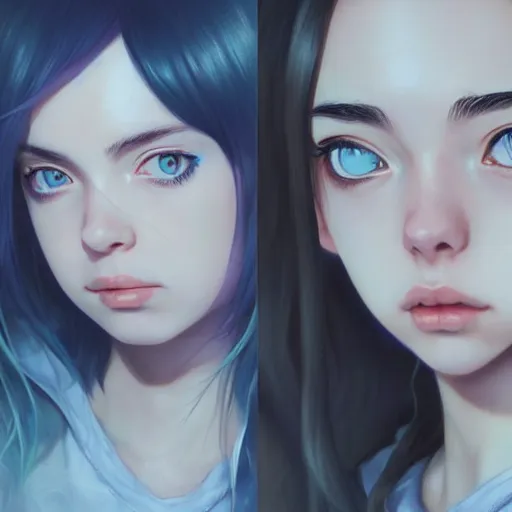 Prompt: Hyperrealistic anime portrait of Billie Eilish, by Stanley Artgerm Lau, WLOP, Rossdraws, James Jean, Andrei Riabovitchev, Marc Simonetti, and Sakimichan, tranding on artstation