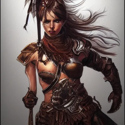 Warrior Girl Image Drawing  Drawing Skill