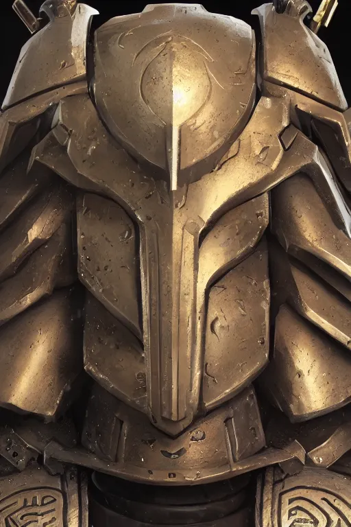 Image similar to armor portrait heros warhammer 4 0 k horus heresy fanart - the primarchs emperor by johannes helgeson animated with vfx concept artist & illustrator global illumination ray tracing hdr fanart arstation zbrush central hardmesh 8 k octane renderer comics stylized