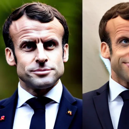 Prompt: Emmanuel Macron doing a Jojo Pose, anime series style, Jojo\'s Bizarre Adventure style