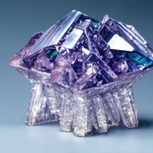 Image similar to bismuth crystals grown in the form of a crown