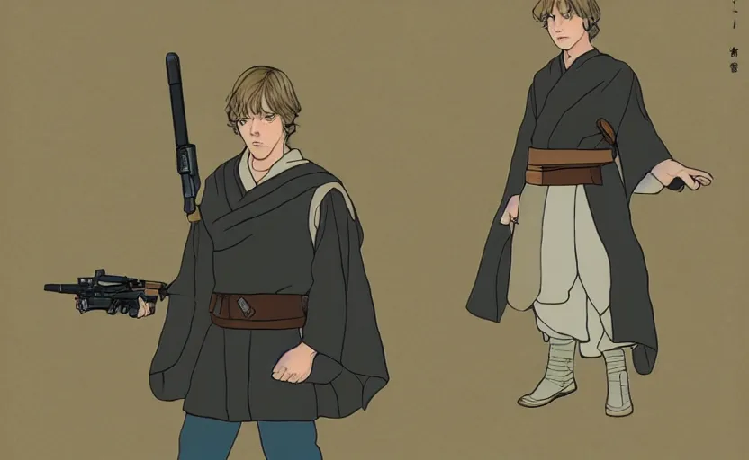 Image similar to luke skywalker in koyoharu gotoge style