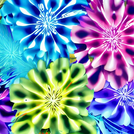 Image similar to spaciously scattered multi colored flower petals flowing through the air from left to right on a clean background