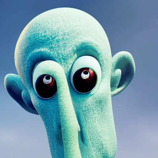 Image similar to squidward in real life, photography, 8k, realistic