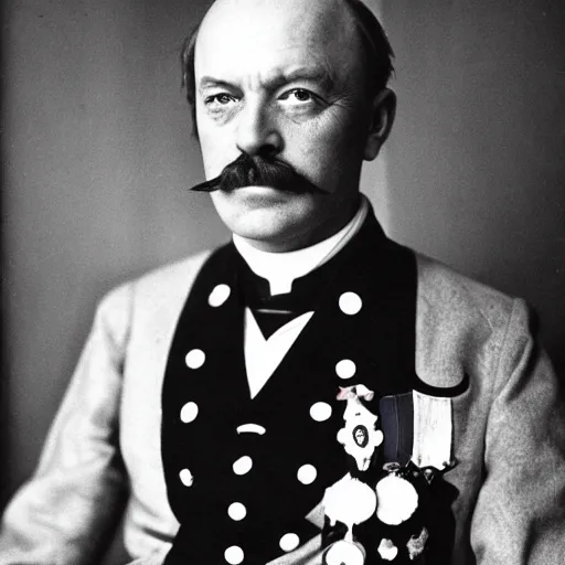 Prompt: portrait of Otto von Bismarck in uniform, by Cecil Beaton , glamorous Hollywood style lighting, black and white, photorealistic