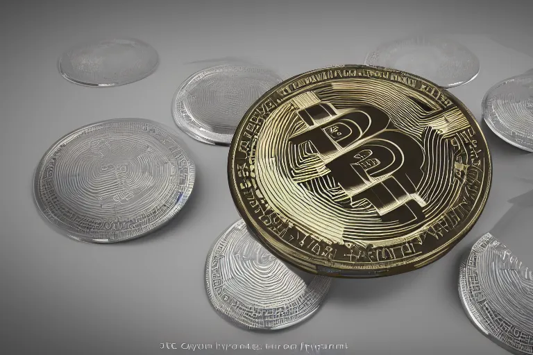 Image similar to INR as a cryptocoin, concept art, octane render, 3d rendering, hyperdetailed,