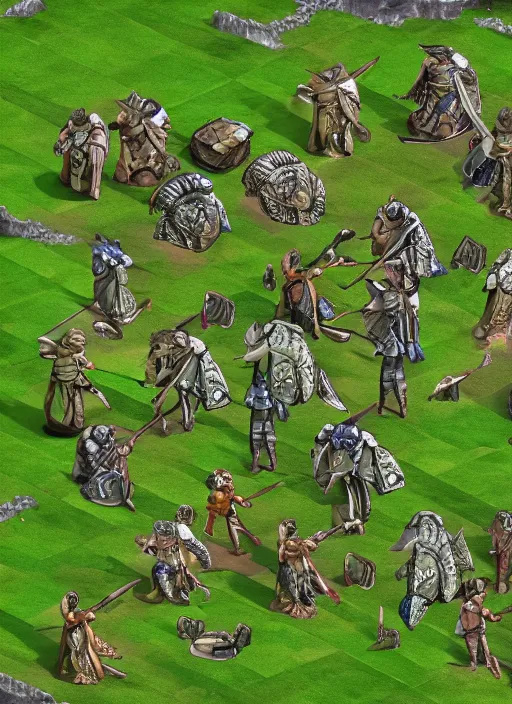 Image similar to Legions + Ancient Battle, top view, rpg game, mobile video game, cartoon shading, gradient, clean design, concept, casual , unreal engine, 24mm, intricate detail, 8k