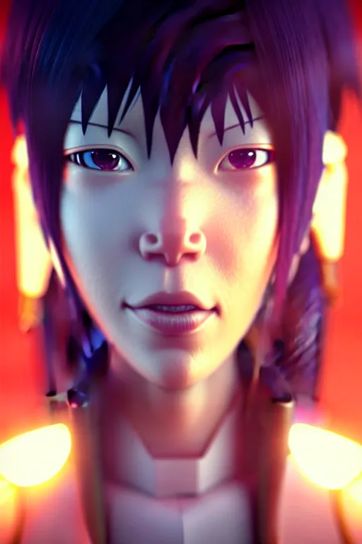 Image similar to weta disney pixar movie still portrait photo of motoko kusanagi ghost in the shell anime : : as cyborg woman by pixar : : by ilya kuvshinov, rossdraws, artgerm, maxim cover, octane render, anime, octane render, 3 d, volumetric lighting, anti aliasing, raytracing : :