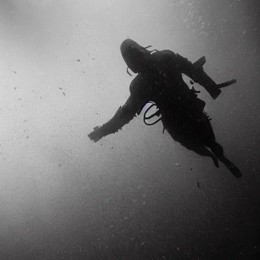 Image similar to Underwater photo of a medieval knight by Trent Parke, clean, detailed, Magnum photos