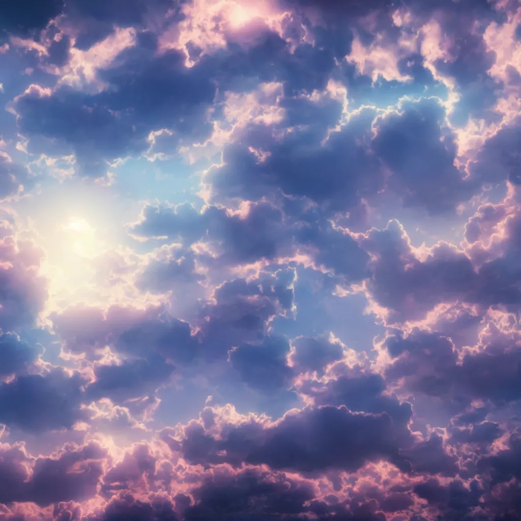 Image similar to Beautiful fantasy sky, octane render