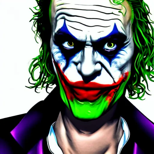 Image similar to the joker is crying, photorealistic, highres