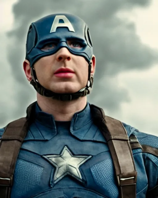 Image similar to original screen test of chris evans uk as captain america footage leaks from the movie captain america : the first avenger. photographic, photography