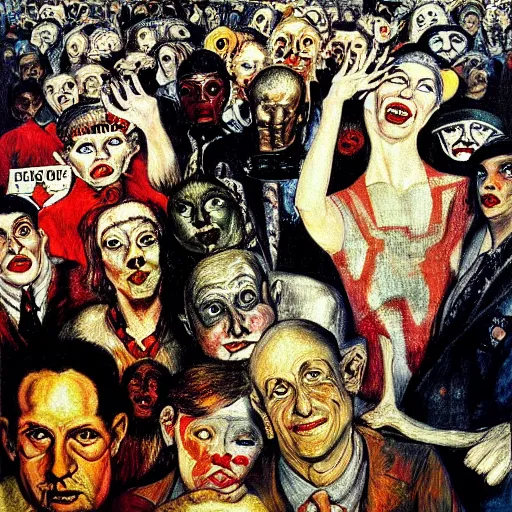 Image similar to diversity equity @ and inclusion by otto dix, hyperrealistic, masterpiece, aesthetic