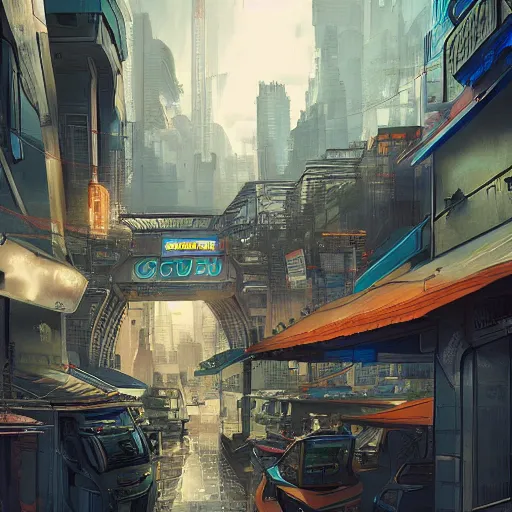 Image similar to Paris futur, asian district, cyberpunk city. Trending on Artstation