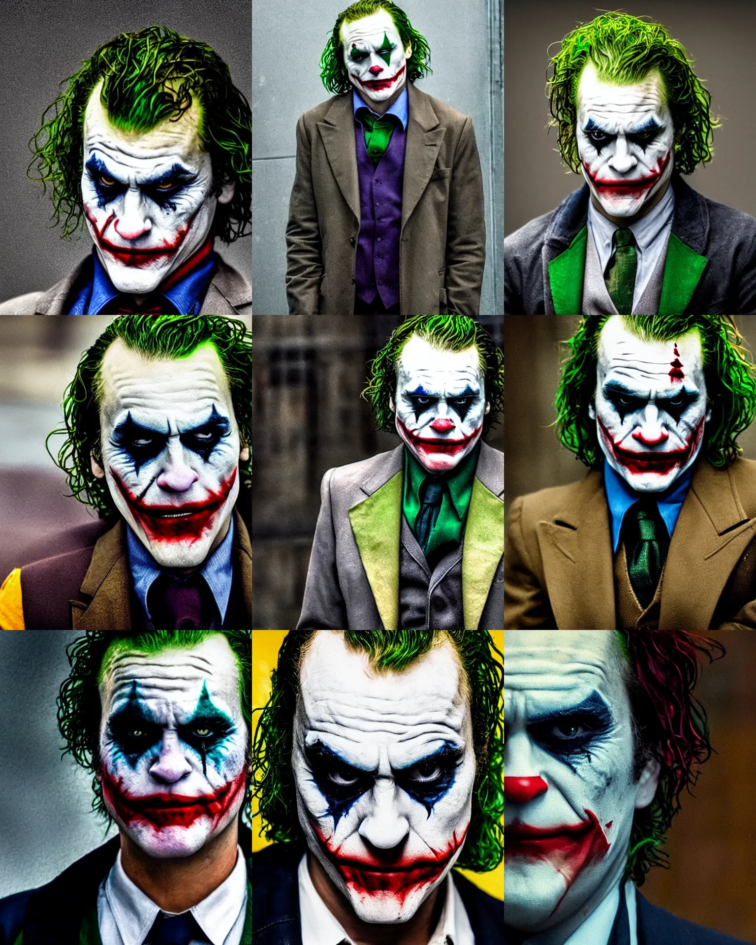 the joker played by joaquin phoenix crying tears Stable Diffusion