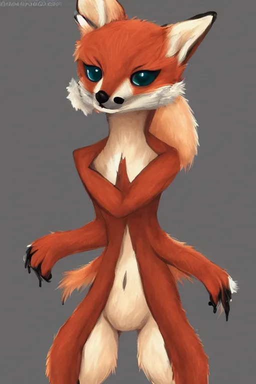 Image similar to an anthropomorphic fox, fursona!!!! trending on furaffinity, by kawacy, trending on artstation