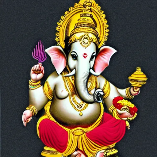 Image similar to ganesha riding a motorcycle