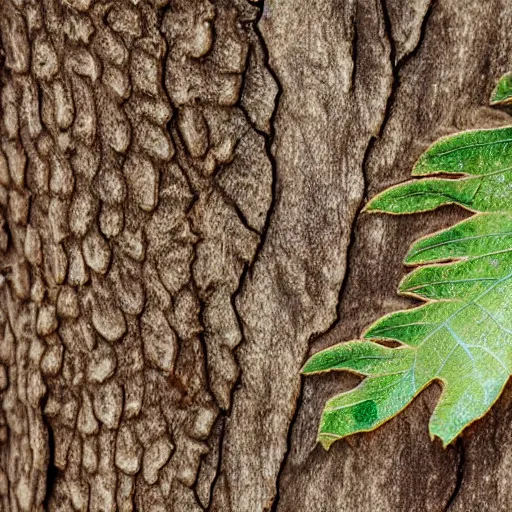 Image similar to close up of a totara tree leaf and bark texture