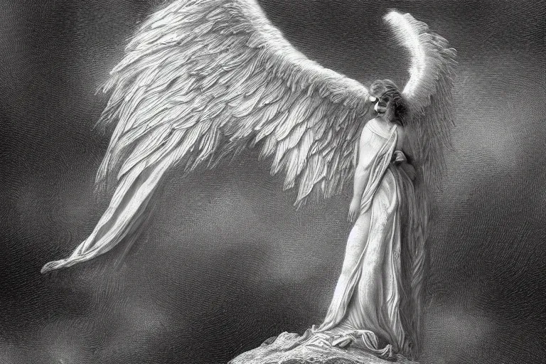 White Guardian Angel Wings