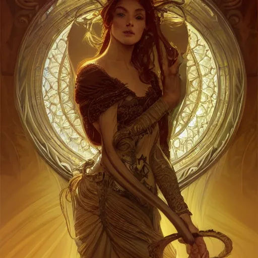 Image similar to a strange harp, d & d, fantasy, intricate, elegant, symmetrical face, highly detailed, digital painting, artstation, concept art, smooth, sharp focus, illustration, art by artgerm and greg rutkowski and alphonse mucha