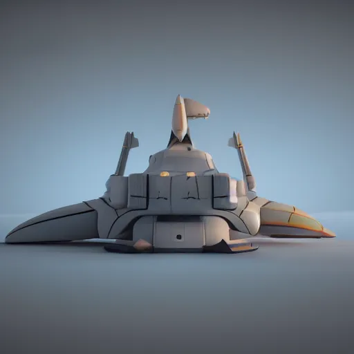 Image similar to ultra minimalist and smooth retro sci-fi toon spaceship, volumetric lighting, 8K, dynamic scene, Blender 3D, dreamyart, Mattey, Pick Wu, Andras Csuka detailed concept art pastel, 3d quality, octane render