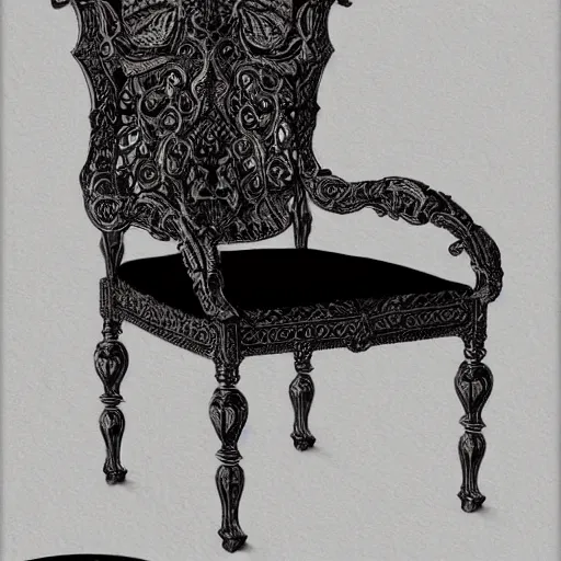 Image similar to a beautiful female in the form of a chair, concept illustration in intricate detail, 8 k