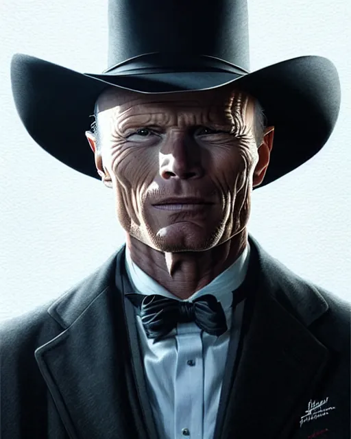 Prompt: ed harris ( westworld ) portrait, intricate westworld designs, elegant, highly detailed, sharp focus, art by artgerm and greg rutkowski and wlop