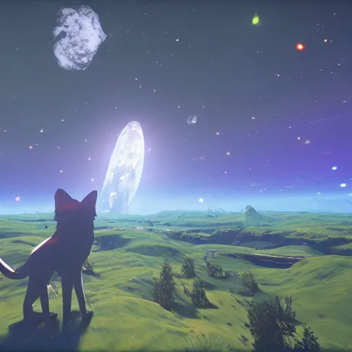 Image similar to a cat in the game no man's sky