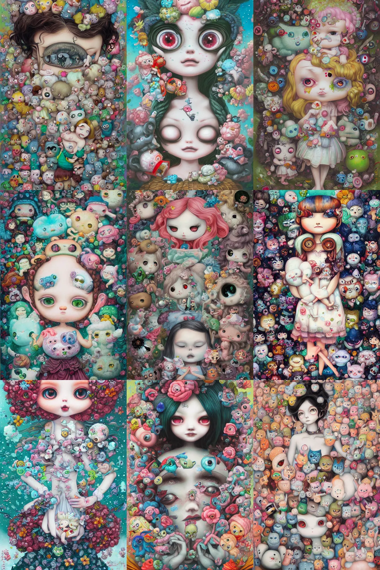 Prompt: digit painting by camilla d'errico, hikari shimoda, mark ryden