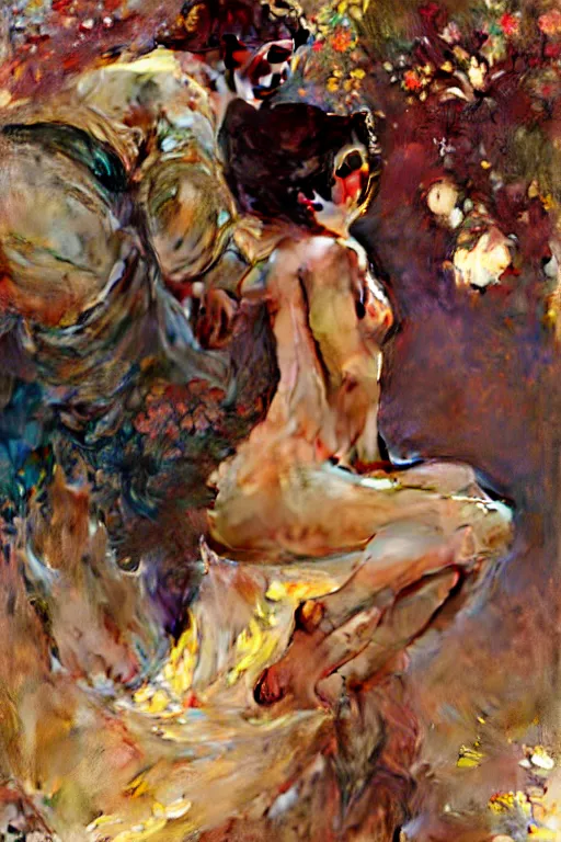 Image similar to 2 attracting men, painting by gaston bussiere, craig mullins, greg rutkowski, alphonse mucha