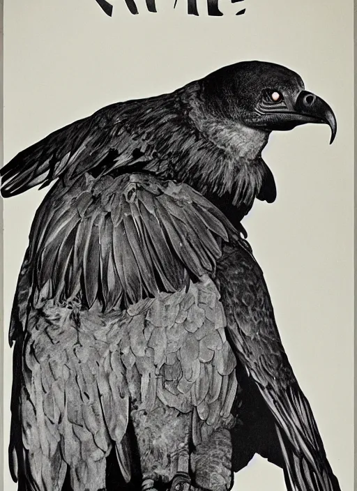 Image similar to vulture look in 1940s propaganda poster, full hd