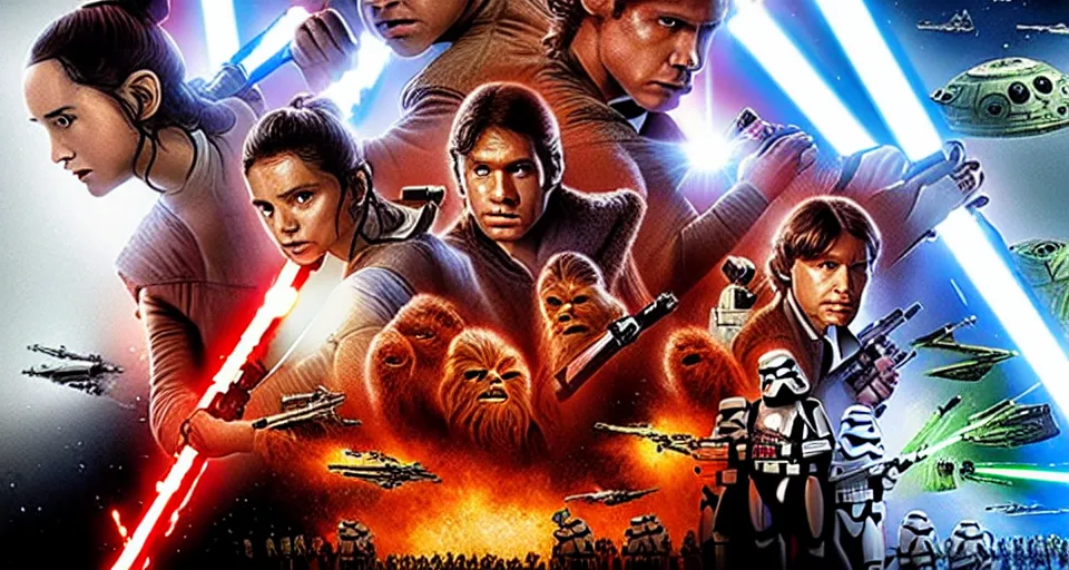 Prompt: Star Wars Movie Poster